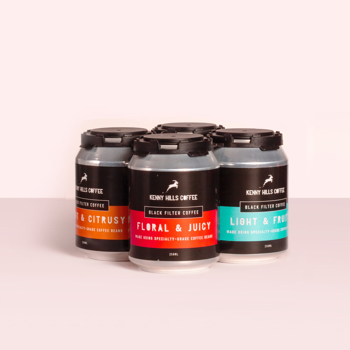 Black Filter Coffee | 4 Cans | Mixed